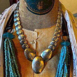 Sterling Pillow Beads Necklace - SOLD